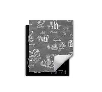 Placa protectora para vitrocerámica, 45 x 52 cm, protección contra inducción y cubierta para vitrocerámica, universal, inscripción