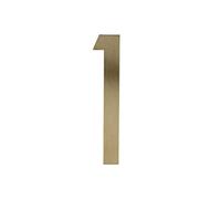 Placa Puerta Dorada Figura Decorativas Pared Número Dirección Latón Números Adhesivos Casa Metal Dígitos Creativos 0-9 para Villa Hotel Dormitorio Cartel Exterior Cafetería Buzón Calle (8cm,1)