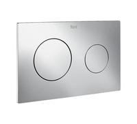 Placa pulsadora para cisternas de doble descarga con un acabado en color cromo PL10 Dual One Roca