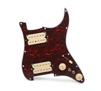Placa Rascadora Precableada Cargada Dos Humbucker Coil Splitting HH Guitar Pickguard Guitarra Eléctrica Pickguard (Color : Yellow)