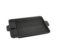Placa rectangular compatible con parrilla for barbacoa de 32 x 26 cm, revestimiento antiadherente portátil, for cocina gas butano