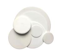 Placa redonda aislante de cerámica de alúmina, Paquete de lámina aislante cerámica alúmina, 10 unidades diámetro, 1-6 mm, espesor 3-20(1x12mm)