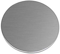 Placa redonda de acero inoxidable 304, extremo cepillado, soldadura anticorrosión industrial, grosor 0,8 mm, diámetro (150 mm)