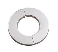 Placa redonda de acero inoxidable con brida dividida para pared, cubierta de pared de agua, apto para grifos de cocina, fregaderos, inodoros, placa de cubierta de escudo