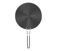 Placa redonda de aluminio para conducto de calor, bandeja de retención rápida para cocina de gas, diseño plegable de 6 mm de grosor, ideal para cocinar difusor de calor de aluminio