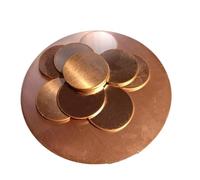 Placa redonda de cobre puro Disco de cobre Placa redonda Diámetro de la hoja 50 mm - 250 mm Espesor T2 0,1/0,2/0,3/0,5/0,6/0,8/1/1,5/2/2,5/3 mm(1 x 160mm (1Pcs))