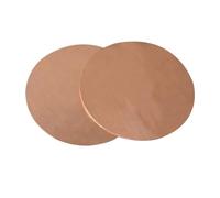 Placa redonda de cobre puro Servicio CNC de placa de cobre redondo puro de 0,5-3mm de espesor, 30mm, hoja de revestimiento de ánodo de sacrificio, electrodo(0.8x30mm 1pc)