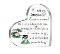 Placa Regalos Graduación Acrílico Frases Positivas 18º Cumpleaños Motivacionales para Mujeres Hombres Adolescentes Navidad Señal Inspiradora de Escritorio Recuerdos Amigas Hija Hijo (Bueno)