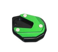 Placa soporte ampliación caballete lateral Para Z650 Z800 Z900 Z1000 Z1000R Z 650 800 900 1000 1000R Motocicleta Soporte Almohadilla Pie Soporte Lateral Extensión Pad(VERDE)