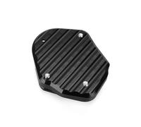 Placa soporte ampliación caballete lateral Soporte Lateral Motocicleta Extensión Ampliada Almohadilla De Pie Para Versys650 Para Ninja 400 Z400 ZH2 KLX125 KLX230(Negro)