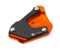 Placa soporte extensión lateral caballete moto para 390 790 890 Adventure 2023 2024 Duke390 790 adv 2024 Accesorios en CNC Aluminio (Naranja)