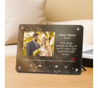 Placa Spotify Personalizada con Foto y Canción - Toca para Reproducir Música - Marco de Fotos Musical Personalizado, Regalo Original para Aniversario, Cumpleaños, San Valentin, Boda, Parejas, Novia