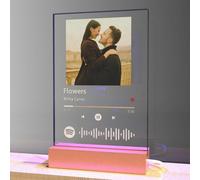 Placa Spotify Personalizada con Luz - Regalos con Foto y Canción para Parejas, Aniversario y San Valentín
