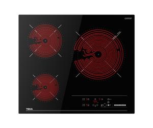 Placa TEKA TBC 63620 vitrocerámica 3 zonas control táctil 60 cm