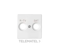 PLACA TOMA R-TV+SAT BLANCO MATE