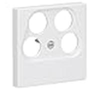 Placa toma SAT-TV 4. A, color blanco alpino (referencia: JUNG A561-4SAT2WW)