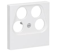 Placa toma SAT-TV 4. A, color blanco alpino (referencia: JUNG A561-4SAT2WW)