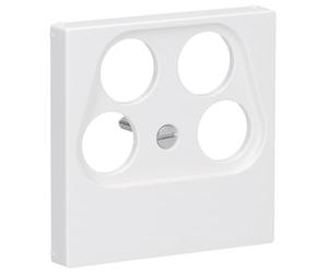 Placa toma SAT-TV 4. A, color blanco alpino (referencia: JUNG A561-4SAT2WW)