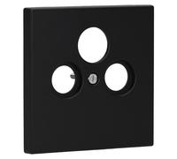 Placa toma SAT TV. LS, color negro mate (referencia: JUNG LS990SATSWM)