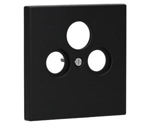 Placa toma SAT TV. LS, color negro mate (referencia: JUNG LS990SATSWM)
