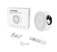 Placa Tooth Audio Proyector de Estrellado Creativo, LED con Control Remoto Colorido, de Ambiente, USB Plug and Play Mini MAX Proyector (White, One Size)