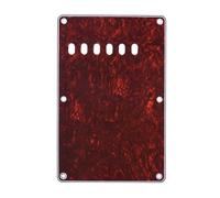 Placa trasera de guitarra eléctrica estilo vintage, cubierta de cavidad de trémolo y golpeador, material PVC celuloide de 4 capas, 14 × 9 cm, grosor 0,09 pulgadas, color rojo oscuro