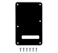 Placa trasera de guitarra Strat de 6 agujeros para Fender Stratocaster estándar de Estados Unidos/México (negro)