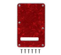 Placa trasera de guitarra Strat de 6 agujeros para Fender Stratocaster estándar de Estados Unidos/México (perla roja)