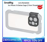 Placa trasera de lente roscada SmallRig de 17 mm para jaula de iPhone serie 16, adaptador de montaje de lente de teléfono de liberación rápida -5009 5009