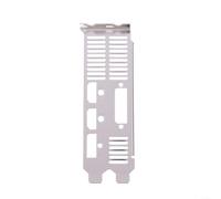 Placa trasera de metal I/O Shield para GTX 730 750 1050Ti 1650 tarjeta gráfica, plata a prueba de polvo y soporte resistente a impactos (12 cm)