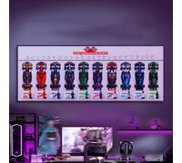 Placa trasera de pared para coches Lego 77242 77243-77251 serie F1, pantalla montada en la pared, para recoger y proteger, 23.6 x 31.5 pulgadas (modelo no incluido)