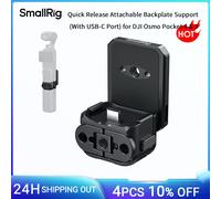 Placa Trasera de Soporte de Liberación Rápida SmallRig con Puerto USB-C para DJI Osmo Pocket 4 y 3 con Soporte Plegable de 2 Puntas -6359