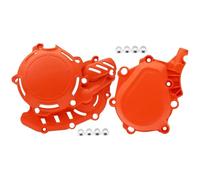 placa trasera del freno de disco Compatible con EXCF, SXF, XCFW y XWF. Compatible con FC, FE, FS, GASGSA, ECF, EXF y MCF 450, 500 y 2024. Protector de encendido y tapa de embrague.(Orange 2 sets)