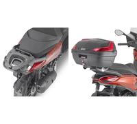 Portador de maleta superior GIVI para estuche monobloqueo para Piaggio Beverly 300 HPE (20-21), 400 HPE (21)