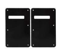 Placa Trasera para Guitarra Eléctrica, 2 uds. Placa Trasera para Guitarra Eléctrica de PVC, Cubierta para Golpeador, Piezas de Instrumentos Musicales, Accesorios (Negro)