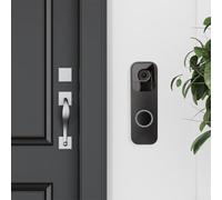 Placa trasera para timbre de video Blink, solución de montaje segura con fácil instalación, soporte de timbre de plástico duradero compatible con Blink Door (negro)