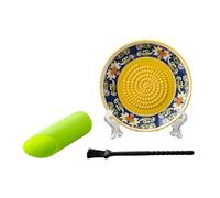 Placa trituradora de ajo y jengibre de cerámica con pelador y cepillo, triturador de frutas, rallador para tareas de cocina fáciles, máquina para hacer puré