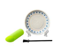 Placa trituradora de ajo y jengibre de cerámica con pelador y cepillo, triturador de frutas, rallador para tareas de cocina fáciles, máquina para hacer puré