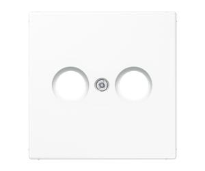Placa TV/FM Jung blanco Alpino