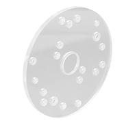Placa Universal para Enrutador para Bosch, Acrílico de 6.5 Pulgadas | Acrílico translúcido, pasador de centrado preciso, varios tornillos incluidos.