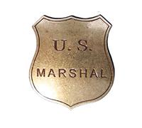 Placa US Mariscal- Estrella de Sheriff