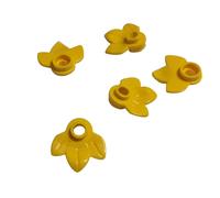 Placa vegetal LEGO 1x1 redonda con 3 hojas - Elige color y cantidad (MPN: 32607)