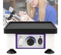 Placa Vibratoria de Yeso, 220V 120W Mezclador Oscilador Dental Eléctrica Cuadrada con Velocidad Ajustable, Equipo de Laboratorio Dental para Mezclar Yeso, Colar Modelos, Colar Resinas