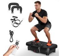 Placa vibratoria, placa vibratoria mejorada 2025 para adelgazar, entrenamiento de cuerpo entero, desarrollo muscular, masajeador, capacidad de 330 LBS Plataforma vibratoria para entrenamiento en casa