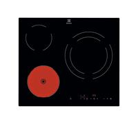 Placa Vitrocerámica 3 zonas, 5700w, control táctil, ELECTROLUX LR633CK