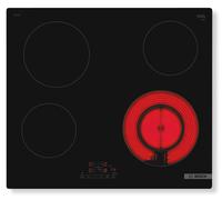 Bosch Serie 4 PKF611BB8E hobs Negro Integrado 59.2 cm Cerámico 4 zona(s)