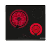 Placa Vitrocerámica Bosch Serie 6 3 Zonas 5750W Negro - PKK631FP8E