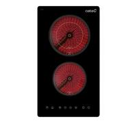Placa vitrocerámica Cata TD 3002 BK 2 Zonas táctil Sin Marco Integrada Negra