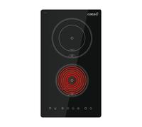 Placa vitrocerámica Cata TD 3002 BK 2 Zonas táctil Sin Marco Integrada Negra