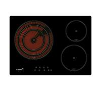 Vitrocerámica Cata TT 5003/G Integrada 60 cm 3 Zonas Control Táctil